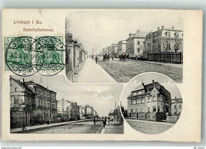09212 O9102 Limbach-Oberfrohna 1911 - Bahnhofstrasse Villen - 13669427