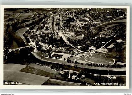 09306 O9290 Rochlitz - Fliegeraufnahme Rochlitz Stadtzentrum Sportplatz... - 10747333
