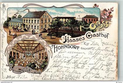 09394 O9158 Hohndorf b Stollberg, Erzgeb Lithographie Gasthaus Haase zu ... - 13639954