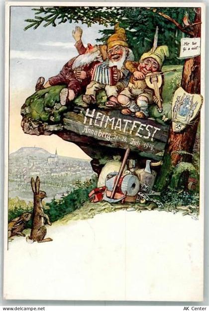 09456 O9300 Annaberg-Buchholz 1906 - Heimatfest 1906 Musizierende Zwerge... - 13642501
