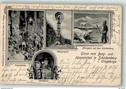 09481 O9315 Scheibenberg 1904 - Berg- und Heimatfest Scheibenberg Orgelp... - 13655144