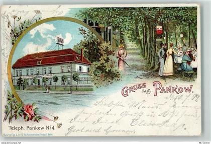 10115 O1100 Pankow 1899 Lithographie Gasthaus R. Linder - 13609029