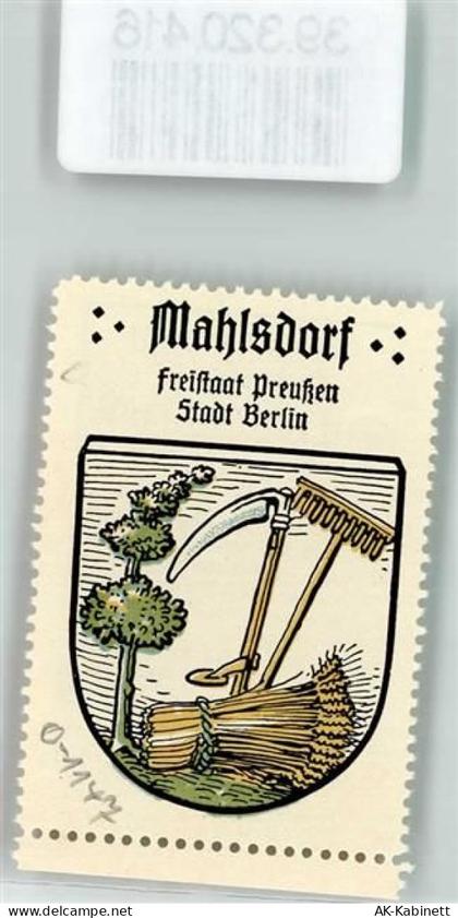 10115 O1147 Mahlsdorf Vignette Wappen Kaffee Hag Nr. 17 ca. 1920-1940 Re... - 39320416