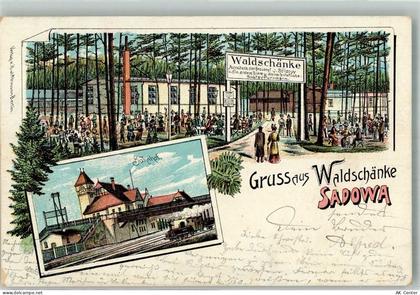 10115 O1199 Köpenick 1904 Lithographie Waldschänke Sadowa Gartenwirtscha... - 13671329