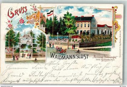 10115 W1000 Waidmannslust 1902 Lithographie Etablissement Waidmannshof G... - 13638081