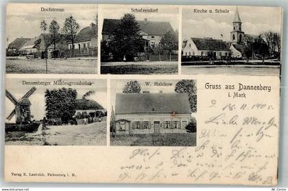 16259 O1311 Dannenberg b Bad Freienwalde 1906 - Mühlengrundstück Windmüh... - 13665378