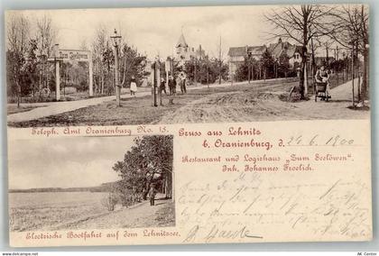 16515 O1407 Lehnitz 1900 - Gasthaus zum Seelöwen Dorfstraße Kinderwagen ... - 13665388