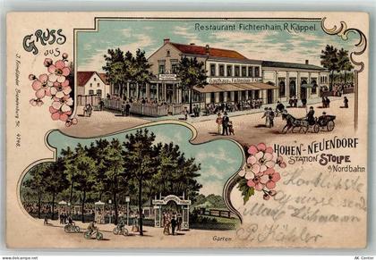 16540 O1406 Hohen Neuendorf 1903 Lithographie Gasthaus Fichtenhain Garte... - 13665965