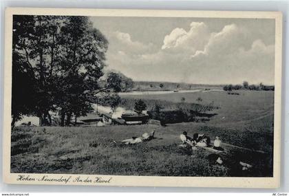 16540 O1406 Hohen Neuendorf - Fluss Schiff Baum Feld - 50418566
