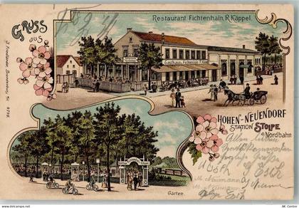 16540 O1406 Hohen Neuendorf Gebrauchsspuren Lithographie Gasthaus Fichte... - 13643467