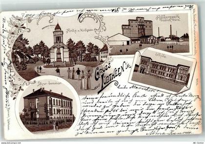 19230 O2821 Lübtheen 1899 - Kirche Kirchplatz Kalibergwerk Friedrich Fra... - 13610448