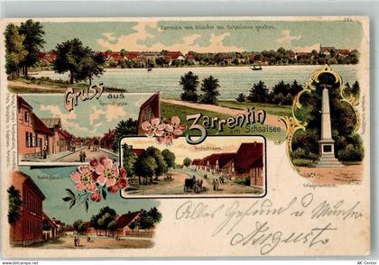 19246 O2824 Zarrentin , Meckl 1901 Lithographie Schaalsee Amtsstrasse Ma... - 13663276