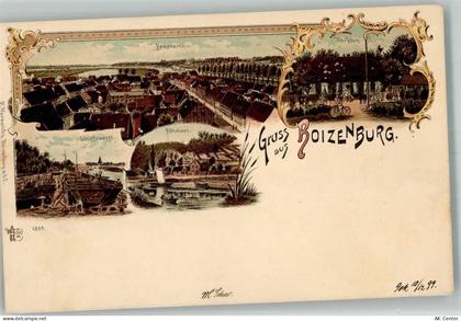 19258 O2830 Boizenburg Lithographie Schiffswerft Fährhaus Gasthaus Vier ... - 13659545