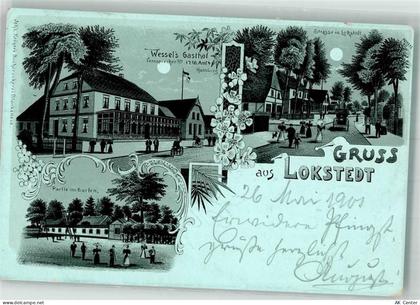 20095 W2000 Lokstedt 1901 Lithographie Lokstedter Straße Gasthaus Wessel... - 13642404