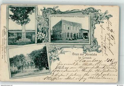 25436 W2082 Tornesch 1905 - Kriegerdenkmal Gasthaus u. Pensionat Ahrenlo... - 13483390