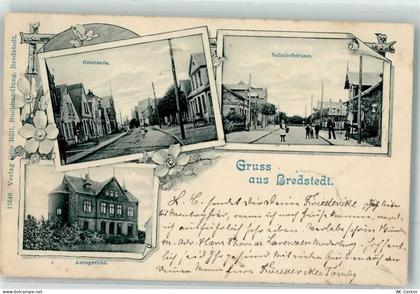 25821 W2257 Bredstedt 1900 - Osterende Amtsgericht Bahnhofstraße Bahnpos... - 13624076