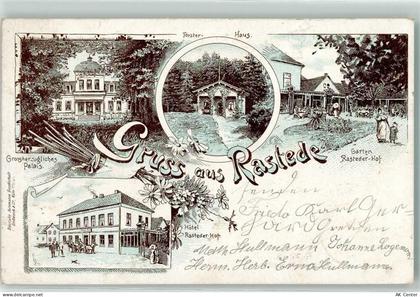 26180 W2902 Rastede Lithographie Försterhaus Hotel Rasteder Hof Garten G... - 13450969
