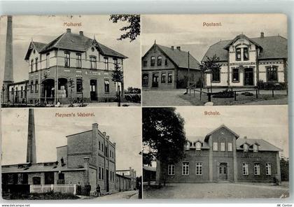 26340 W2932 Zetel 1914 - Postamt , Molkerei , Weberei + Schule AK - 13604059