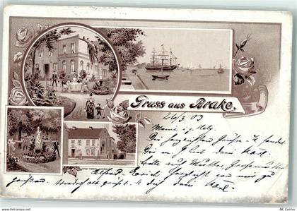 26919 W2880 Brake Unterweser 1903 Gebrauchsspuren Vorläufer Rosenknospe ... - 13501933