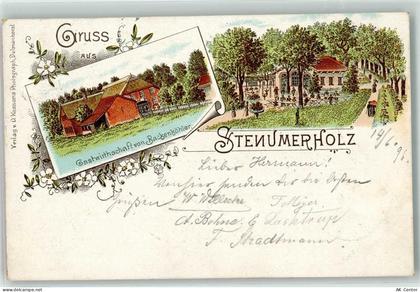 27777 W2875 Ganderkesee 1896 Lithographie Gasthaus Backenköhler Stenumer... - 13610393