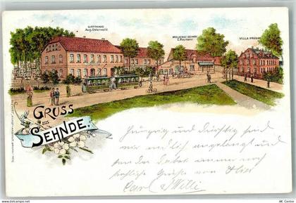 31319 W3163 Sehnde 1898 Lithographie Gasthaus Osterwald Molkerei Villa P... - 13649934