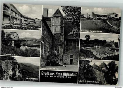 31840 W3253 Hessisch Oldendorf Foto AK Schwimmbad Berliner Jugendheim Mü... - 38044743