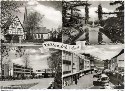 33330 W4830 Gütersloh 1970 - Gütersloh, Ansichten, Kirche und Kirchplatz... - 20023556