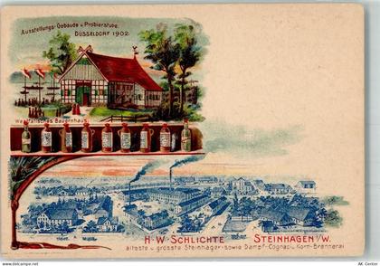 33803 W4803 Steinhagen , Westf Lithographie Steinhäger-Fabrik Schlichte ... - 13648855