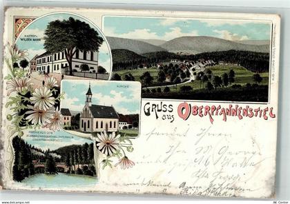 36326 O9402 Oberpfannenstiel OT Bernsbach 1898 Lithographie Gasthaus zum... - 13630675