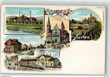 37176 W3412 Nörten-Hardenberg Lithographie Zuckerfabrik Bahnhof Post Grä... - 13625880