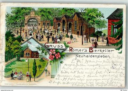 39340 O3240 Neuhaldensleben OT Haldensleben 1903 Lithographie Gasthaus R... - 13653882