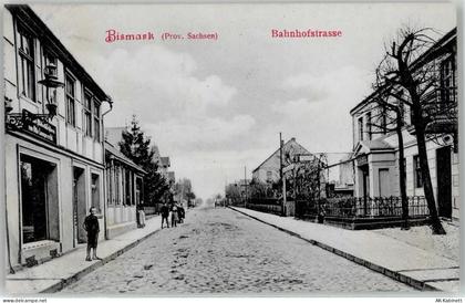 39629 O3592 Bismark Altmark 1912 - Bahnhofstrasse - 52096535