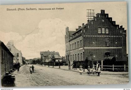 39629 O3592 Bismark Altmark 1918 - Büsterstraße Postamt Kinder Kinderwag... - 13659176