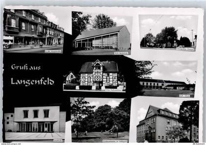 40764 W4018 Langenfeld (Rheinland) - Stadthalle, Schule, Ortsansicht - 51089961