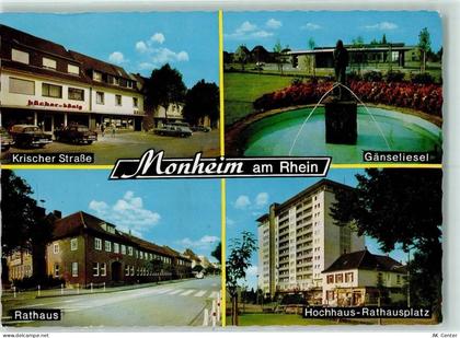 40789 W4019 Monheim , Rheinl - Rathaus Brunnen Gänseliesel Krischer Stra... - 10245126
