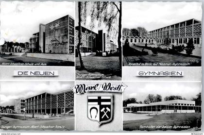 45768 W4370 Marl , Westf - Gymnasium Wappen - 51456177