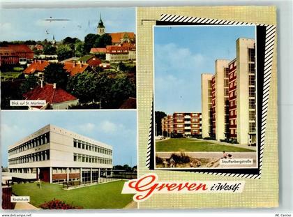 48268 W4402 Greven , Westf - Blick auf St. Martinus Realschule Stauffenb... - 10240654