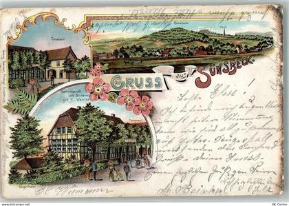 49143 W4516 Bissendorf , Kr Osnabrück 1901 Gebrauchsspuren Lithographie ... - 13650427