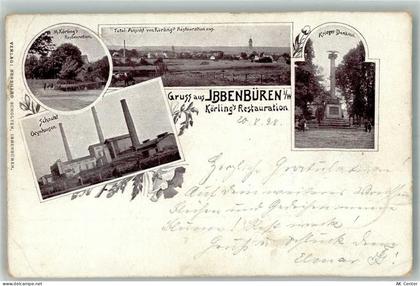 49477 W4530 Ibbenbüren 1898 Gebrauchsspuren Gasthaus Körling Schacht Oey... - 13664232