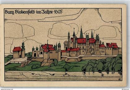 55765 W6588 Birkenfeld , Nahe Künstlerkarte Burg Birkenfeld im Jahre 160... - 51811579