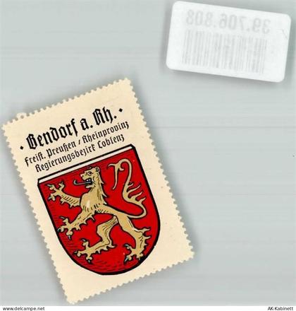 56170 W5413 Bendorf , Rhein Vignette Wappen - 39706808