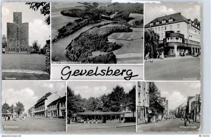 58285 W5820 Gevelsberg - Ehrenmal, Nirgenaplatz, Mittelstraße, Sparkasse... - 50839129
