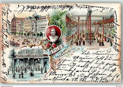 60308 W6000 Frankfurt am Main 1897 Gebrauchsspuren Schillerplatz Schelle... - 13626598