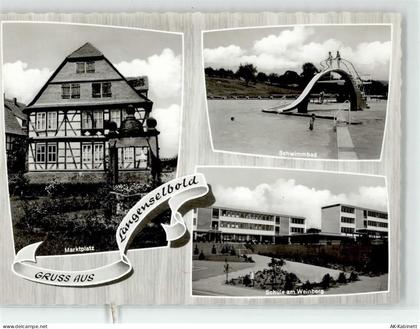 63505 W6456 Langenselbold - Schwimmbad Schule Am Weinberg Marktplatz - 52194741