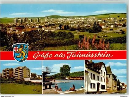 65232 W6204 Taunusstein Foto AK Stadtteil Hahn Schwimmbad Bademode Hochh... - 39563755