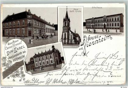 68519 W6806 Viernheim 1900 - Gasthaus Konzertsaal Zum Engel Jean Lambert... - 13614594