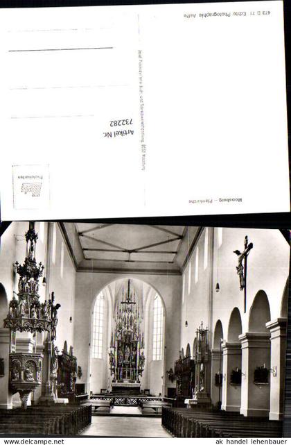 732282 Foto AK Moosburg Pfarrkirche Moosburg Inneres Altar LK Starnberg
