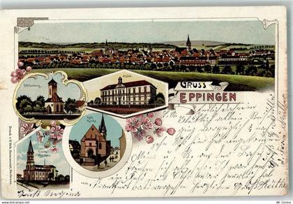 75031 W7519 Eppingen 1900 Lithographie Ottilienberg Spital Kath. u. Ev. ... - 13644635
