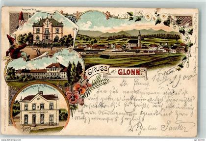 85625 W8019 Glonn , Kr Ebersberg, Oberbay 1900 Lithographie Schloß Zinne... - 13633006