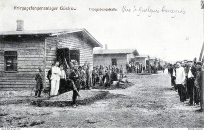 ALLEMAGNE /GRIEGSGEFANGENENLAGER GÜSTROW/HINDENBURG../Camp de Prisonniers en 1915